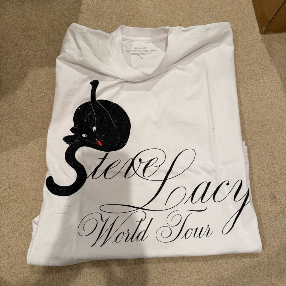 Steve Lacy White World Tour T-Shirt